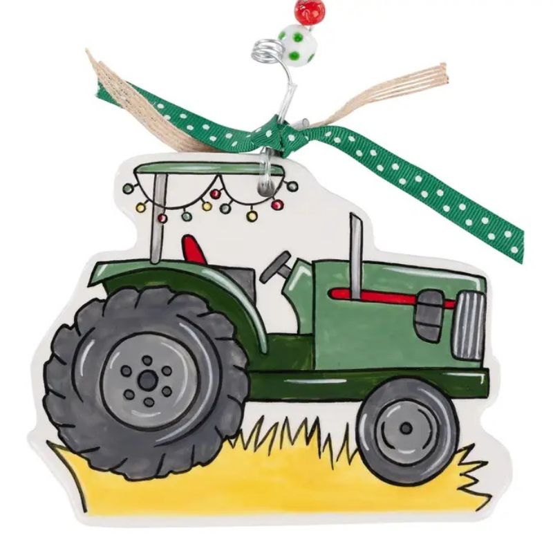 Tractor Flat Ornament